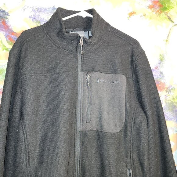 Free Country Grid Fleece Jacket with Pockets Outside in Style - Picture 6 of 6